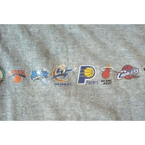 NBA UNK T Shirt Longwear Official Licensed Tee Long Sleeve Basketball Logo Sz L - Picture 8 of 13